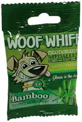 Woof Whiff Bamboo Scent Medallion for Small Dogs (Glows In The Dark)