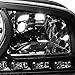 AKKON - For 06-10 Dodge Charger Black 1 Piece DRL LED Headlights w/Corner Turn Signal Lamps Left + Right Pair