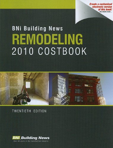 Bni Building News Remodeling 2010 Costbook (Building News Remodeling Costbook)
