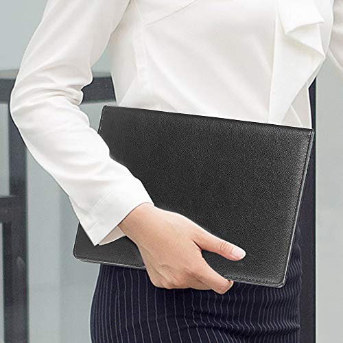 Padfolio/Portfolio Folder - Lemome Executive Leather Padfolio with Document Folder & Organizer Folio for Letter-Size & A4 Writing Pad with Business Card Holder, Professional Gift Portfolios for Men