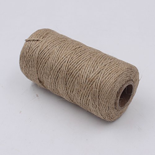 Zicome Natural Jute Twine for Crafts Decoration Gift Wrapping Gardening Applications, Rolls of 4, Total 1200 Feet - Thumbnail 2