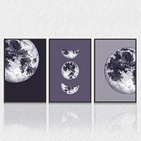 signwin 3 Piece Framed Canvas Wall Art Black...