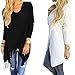Hengzhi Women's Tassel Cardigan Sweater V Neck Outwear Tops knitted loose Poncho