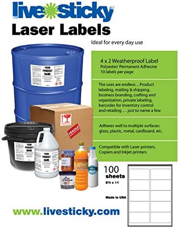 weatherproof polyester laser labels