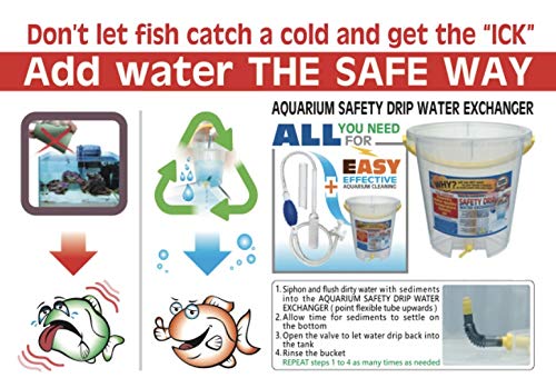 Aquarium Safety Drip Water Exchanger - water changer for aquarium, aquarium equipment, aquarium gravel kit, fish aquarium supplies, fish equipment for tanks, fish tank water, fish aquarium accessory