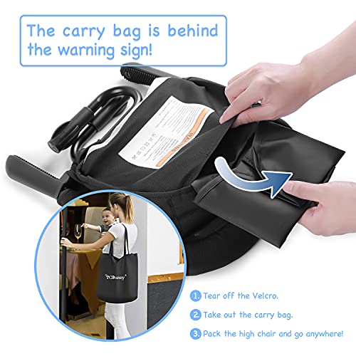 Hook On Chair, FoldFlat Storage and Tight Fixing Clip on Table High