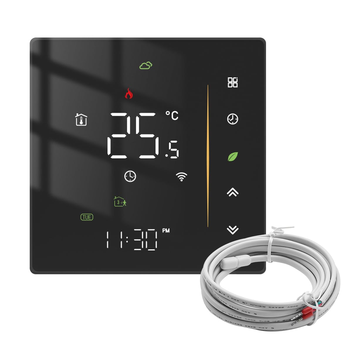 DollaTek Underfloor Heating Thermostats Smart Thermostat for Room Heating System Control Compatible with Alexa Geegle Home Tuya Smart Life for 16A Electric Floor Heating