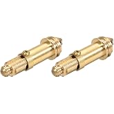 uxcell Pop Up Bolt Basin Bath Sink Drain Waste Click Clack Brass Push Spring Plug 2Pcs
