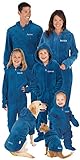 Blue Fleece Onsie Matching Pajamas for the Whole Family