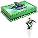 Green Lantern Cake Topper and 24 Justice League Cupcake Toppers