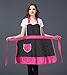 Cute Lovely unique design Women Girls Ladies Retro Apron with Chic Pocket for Cooking Kitchen, Black