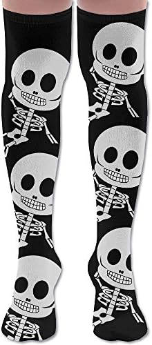 Men Women Silly Skeleton Sport Novelty Knee High Athletic Sock Outdoor Gift Unisex