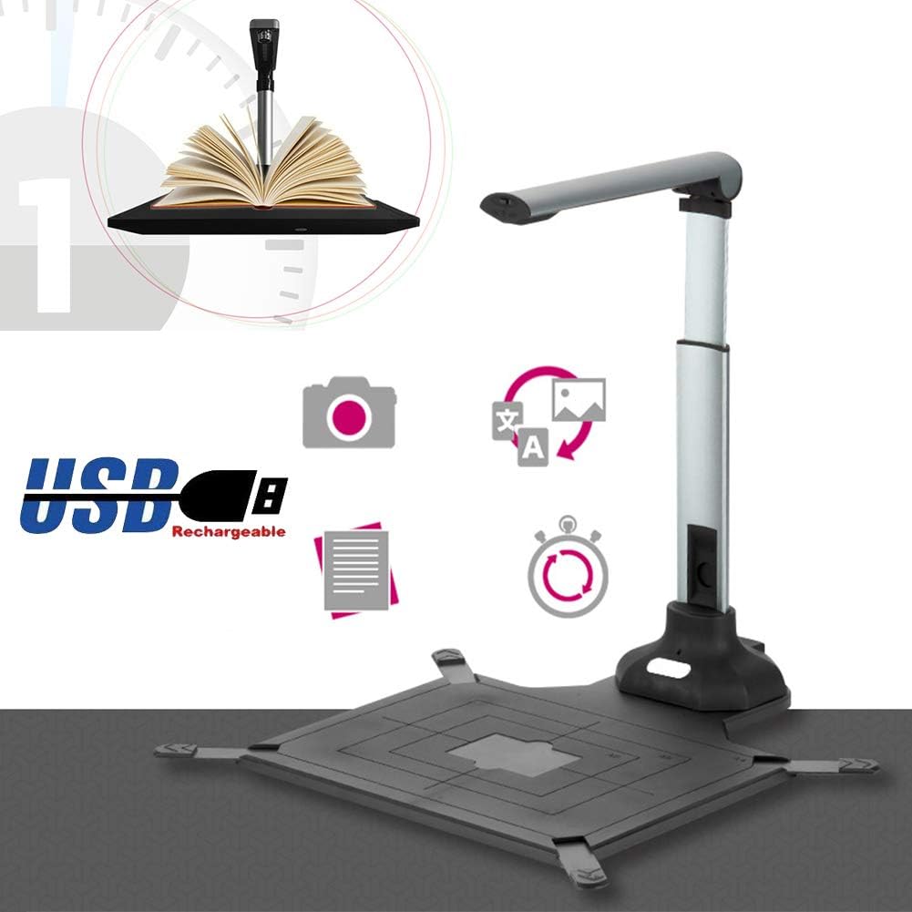 Portable Book Scanner Foldable, 12 MegaPixel High