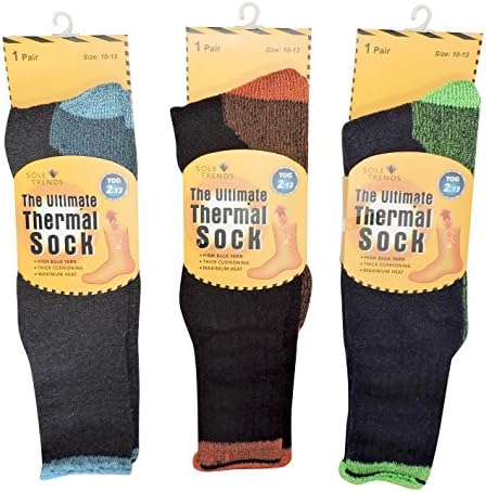 Men's 3 pack Extra Long Ultimate Thermal Heated Socks TOG Rating 2.13