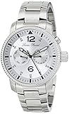 Lucien Piccard Men's LP-13017-22S Expeditor Analog Display Swiss Quartz Silver Watch