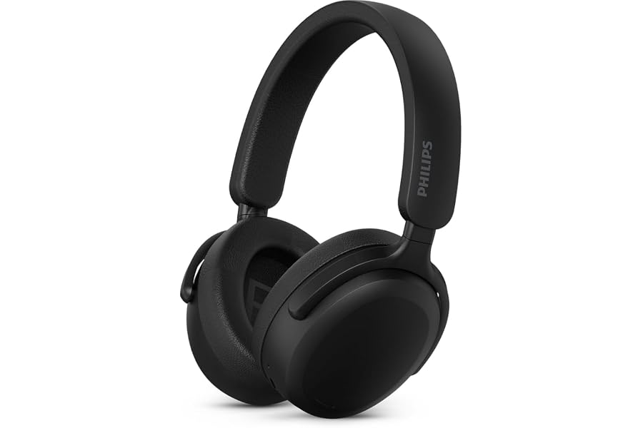 PHILIPS, Headphone Bluetooth, TAH2300BK/00, Com Microfone, Até 55 horas de bateria, Design Over-ear, Dobrável, Preto