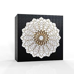 Canvas Wall Art - Luxury Rococo Art for Living Room - Modern Home Art Stretched and Framed Ready to Hang - 12x12 inches