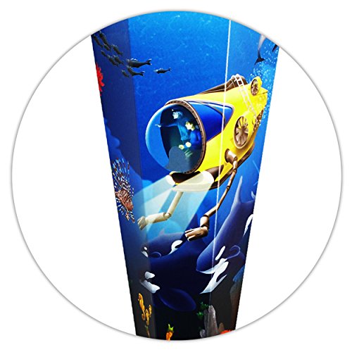 alles-meine.de GmbH 10 Stück Schultüten - Unterwasser - Fische & U-Boot - Tauchboot - 35 cm - rund - incl. Schleife… – Bild 6