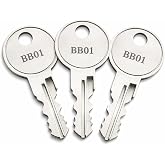 3-Pack BB09 Replacement Toolbox Keys Compatible with Better Built &amp; Kobalt, Pre Cut to Code BB01&ndash;BB10