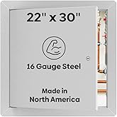 Best 22" x 30" Universal Access Panel – Flush Steel Door with Exposed Flange for Walls or Ceilings, 16-Gauge Cold Rolled Stee