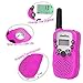 Zooawa [Upgrade Generation] Handheld Walkie Talkie, [2 Pcs] Kids Outdoor Wireless Interphone 2-Way 3 KM Range Durable Radio Transceiver Toy with 22 Channels for Camping and Hiking - Magenta