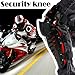 GraceU1 Pair of Adults Fashion Knee Shin Armor Protect Guard Pads Accessories with Plastic Cement Hook for Motorcycle