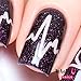 Whats Up Nails - Heartbeat Tape Nail Stencils Stickers Vinyls for Nail Art Design (1 Sheet, 20 Stencils)