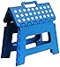 Utopia Home Folding Step Stool - Foot Stool with 9 Inch Height - Holds Up to 300 lbs - Lightweight Plastic Foldable Step Stool for Kitchen, Bathroom & Living Room (Blue, 9 Inch (Pack of 1))