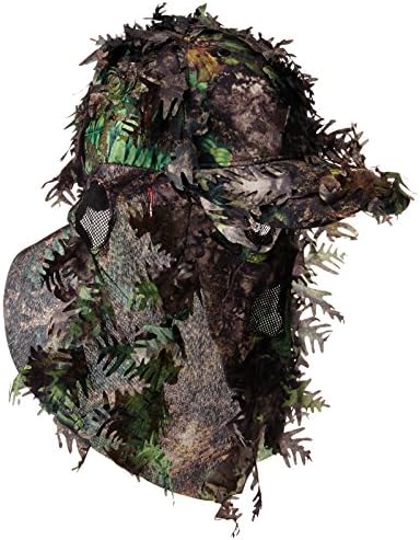 KLOAK Camouflage Hunting Cap, Camo Hunting Hat with Face Mask Technology