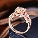 Jiangyue Exquisite Lady Rings AAA Cubic Zirconia Rose Gold Plated Ring Party Charming Elegant Jewelry Size 5-10