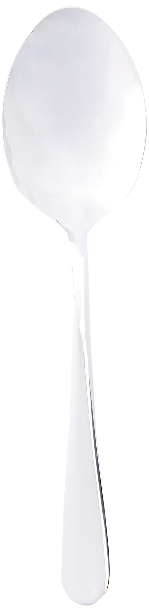 Genware SVSP 18/0 Stainless Steel Large Serving Spoon, 23.4 cm Length