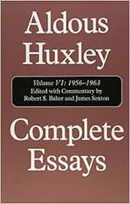 1956 1963 6 aldous complete essay huxley supplement vol picture