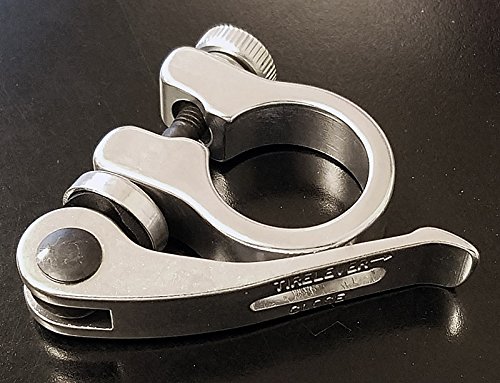 Fito Made in Taiwan Seatpost Quick Release, Aluminum Alloy Silver, clamp Diameter: 28.6mm, for 25.4mm seat Posts - Thumbnail 2