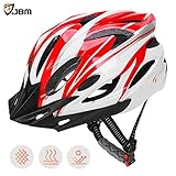 JBM Adult Cycling Bike Helmet Specialized for Men Women Safety Protection CPSC Certified (18 Colors) Black / Red / Blue / Pink / Silver Adjustable Lightweight Helmet with Reflective Stripe and Remova