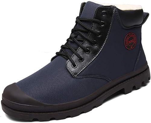 Amazon Besporter ビスポーター スノーブーツ メンズ ブーツ ショートブーツ レースアップシューズ 作業靴 雪靴 裏起毛 ファー付き 防寒 Blue 42 ブーツ