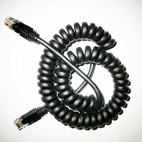 Curlynet Spiral-Coiled Ethernet Cable (2-9 ft.)