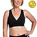 Kindred Bravely French Terry Racerback Nursing Sleep Bra for Maternity/Breastfeeding (Medium, Black)