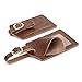 Mont Swiss Genuine Leather Luggage Bag Tags 2 Pieces Set in 2 Colors