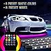 4Pcs Car LED Neon Undercar Glow Lights Underglow Atmosphere Decorative Bar Lights kit Strip,Led Car Light Underglow Kit RGB Multicolor Neon Underbody 8 Color With Sound Active and Wireless Remote …thumb 4