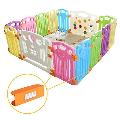 Baby Playpen Kids Activity Centre Safety Play Yard Home Indoor Outdoor New Pen (Multicolour
