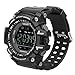 Sports Watch smart Bluetooth Watch IP67 waterproof Remote Camera Fitness Tracker Wearable Technology Running watch for IOS & Android Smartphones iPhone X 8 Samsung Galaxy s9+for Men & Boys-Black