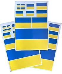 EUIOSFDC Decal in Multiple Sizes Ukraine Flag