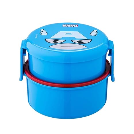 ZHAOSHUNAN Fiambrera Fiambrera De Superhéroe Dos Capas Bento Box ...