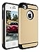 iPhone 4 Case, iPhone 4S Case, CHTech Fashion Double Layer Heavy Duty Protection Scratch Proof Armor Case Cover for Apple iPhone 4/4S (Royal Gold)