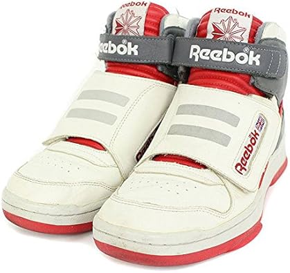 Amazon リーボック Alien Stomper Mid V エイリアンスタンパーミッドスニーカー 26 5cm ホワイト グレー レッド 中古 Reebok リーボック スニーカー