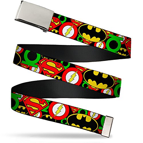 Buckle-Down Web Belt Justice League 1.25