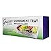 Large Condiment Server - Clear With Removable Compartments and Lid - Safely Chill 5 Types of Condiments on Ice, Easy To Use and Easy To Clean, Serving Tray and Food Organizer