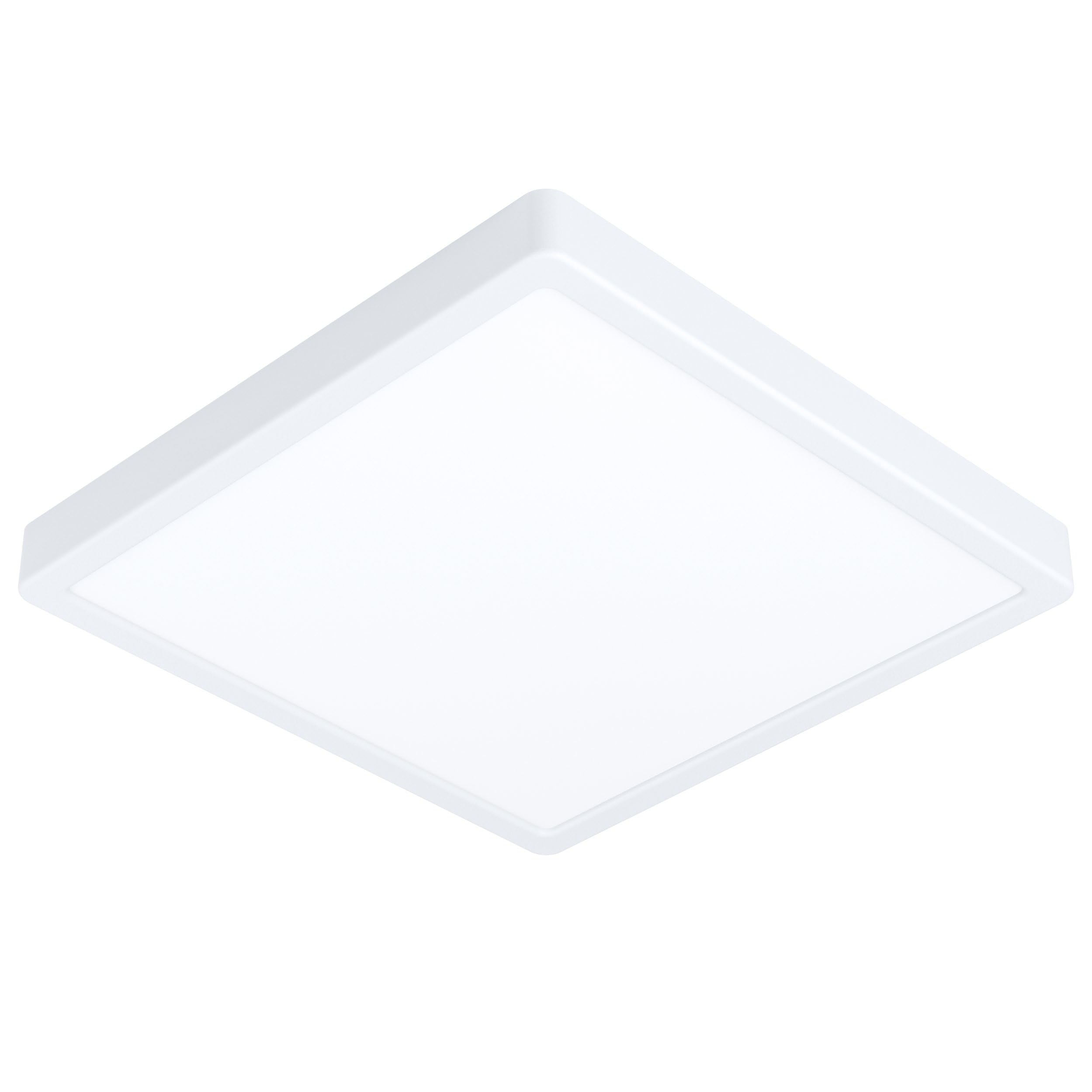 Eglo Connect.z Smart Home LED Ceiling Light Panel Fueva-Z, 11 inches, Zigbee Bathroom Lighting, app and Voice Control, White tunable Lights (Warm - Cool White), White, IP44