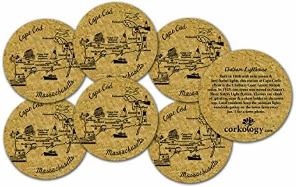 Corkology Cape Cod Cork Coaster Set