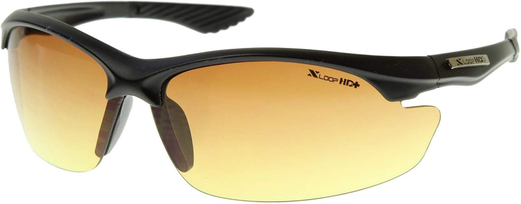 Large HD Vision Eyewear Half Frame Sports Wrap Sunglasses w